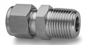 MALE CONNECTOR 3/4" BSP MALE X 15MM TUBE OD DIN2353
