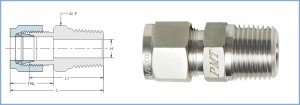 MALE CONNECTOR 3/4" BSP X 15MM OD
